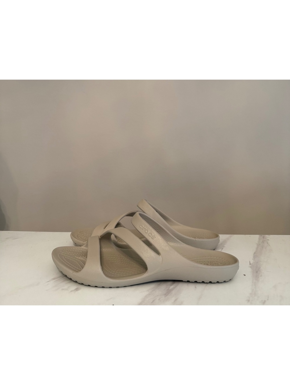 Crocs Women’s Swiftwater Strappy Sandals - Beige / Tan - Size W9